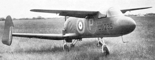 Miles M.35 Libellula canard research aircraft