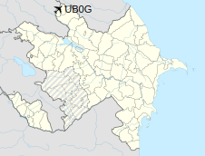 Location of airport in Azerbaijan