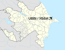 Location of Nasosnaya Air Base, Azerbaijan