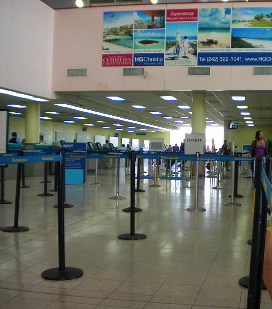 NAS check-in area in 2009