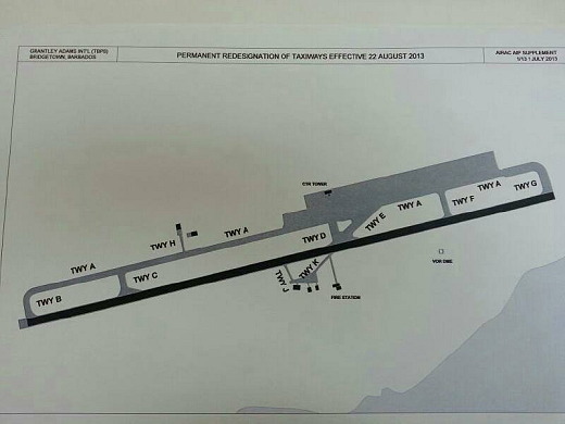 Barbados airport diagram