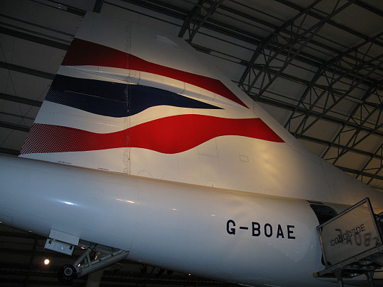 Concorde G-BOAE on display