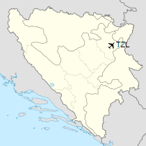 TZL is located in Bosnia and Herzegovina