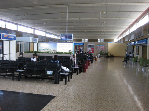 Old interior of Khama Airport 