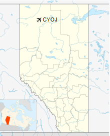 CYOJ is located in Alberta