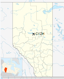CYZH is located in Alberta
