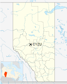 CYZU is located in Alberta