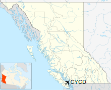 CYCD is located in British Columbia