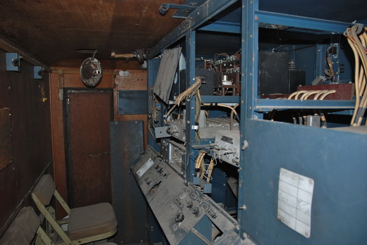Interior of unrestored of radar from the Royal Canadian Artillery Museum