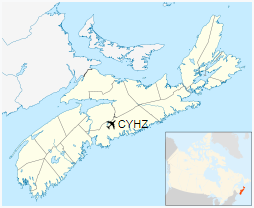 CYHZ is located in Nova Scotia