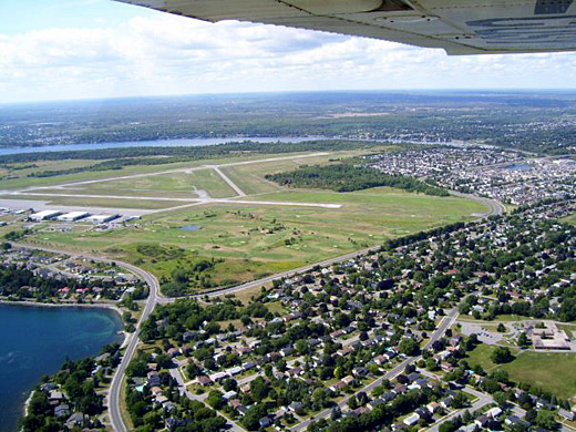 Kingston Airport from the air