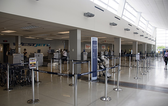 Interior of London International Airport