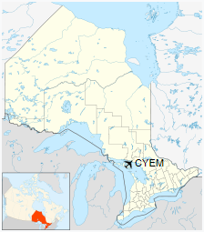 CYEM is located in Ontario