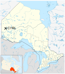 CYRL is located in Ontario