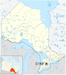 CYKF is located in Ontario