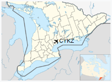 CYKZ is located in Southern Ontario