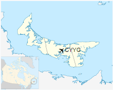CYYG is located in Prince Edward Island