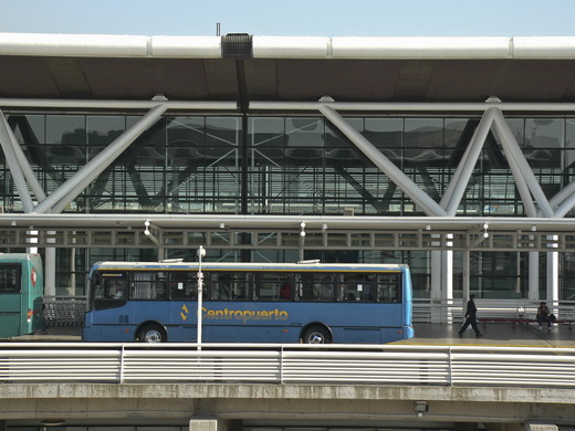 Buses at the Departures Level