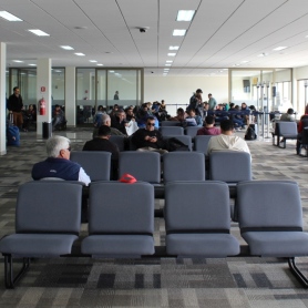 Sala de Embarque de vuelos nacionales e internacionales del Aeropuerto La Florida 