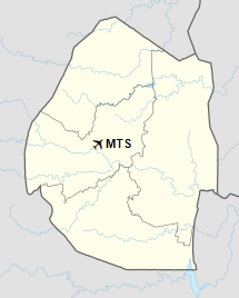 Location of the airport in Eswatini