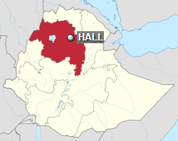 HALL is located in Ethiopia