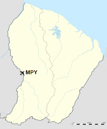 Location of airport in French Guiana