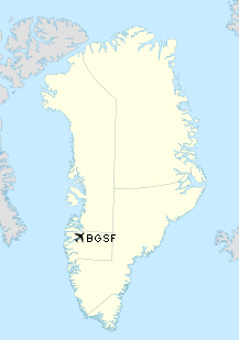 Kangerlussuaq Airport map