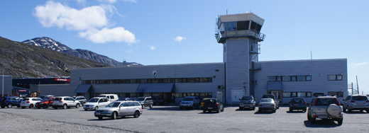The terminal at Nuuk Airport.