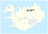 AEY is located in Iceland
