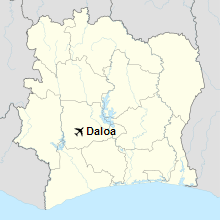 Daloa is located in Ivory Coast