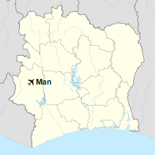 Man is located in Ivory Coast