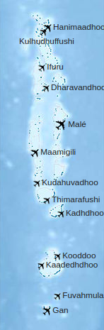 maldives airports map