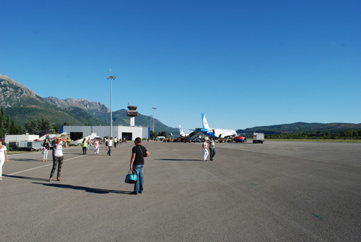 Tivat airport Montenegro