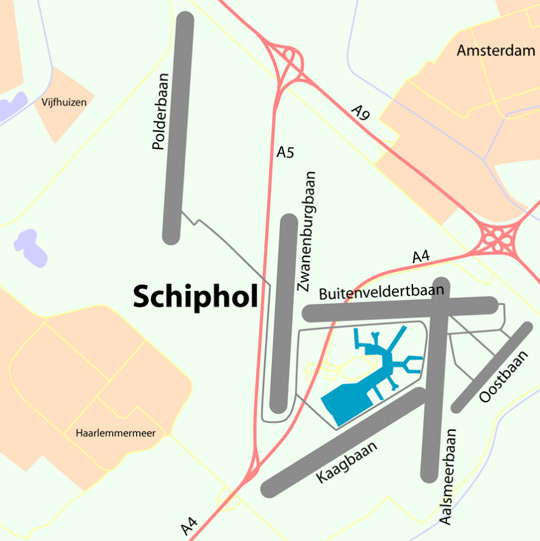 Amsterdam Airport Schiphol.