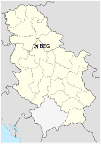 BEG is located in Serbia