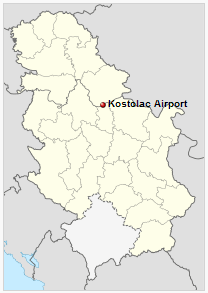Kostolac Airport is located in Serbia
