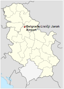 Belgrade-Lisičji Jarak Airport is located in Serbia