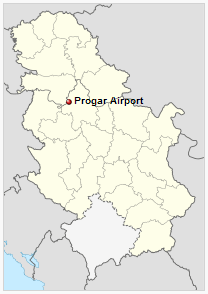 Progar Airport is located in Serbia