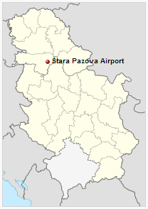 Stara Pazova Airport is located in Serbia