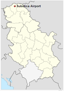 Subotica Airport is located in Serbia