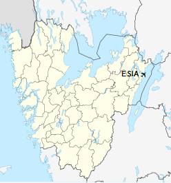 ESIA på kartan över Västra Götalands län