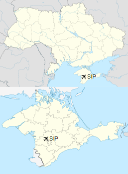 Simferopol International Airport is located in Crimea