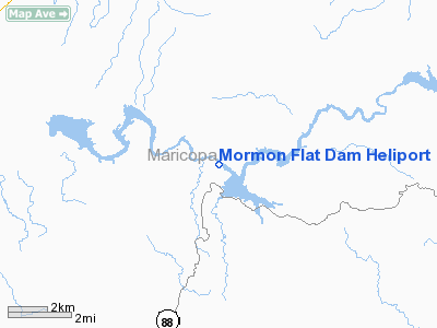 Mormon Flat Dam Heliport
