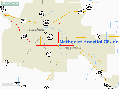 Methodist Hospital of Jonesboro Heliport