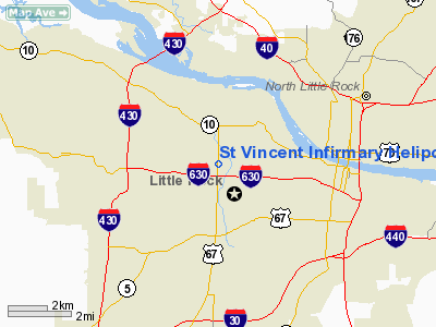 St Vincent Infirmary Heliport