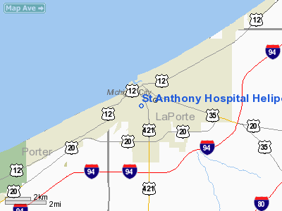 St Anthony Hospital Heliport picture