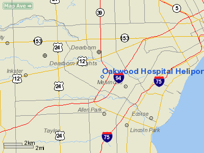 Oakwood Hospital Heliport picture