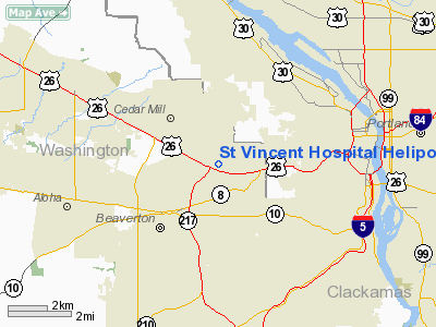 St Vincent Hospital Heliport picture