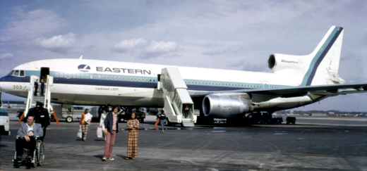 
Eastern Airlines Lockheed L-1011. Eastern used smaller DC-9 and 727 aircraft at ROC.