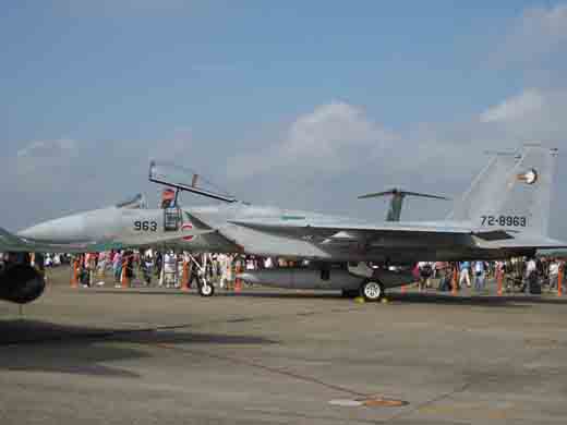 
F-15J Eagle of the JASDF 7th Air Wing at Hyakuri Airshow.